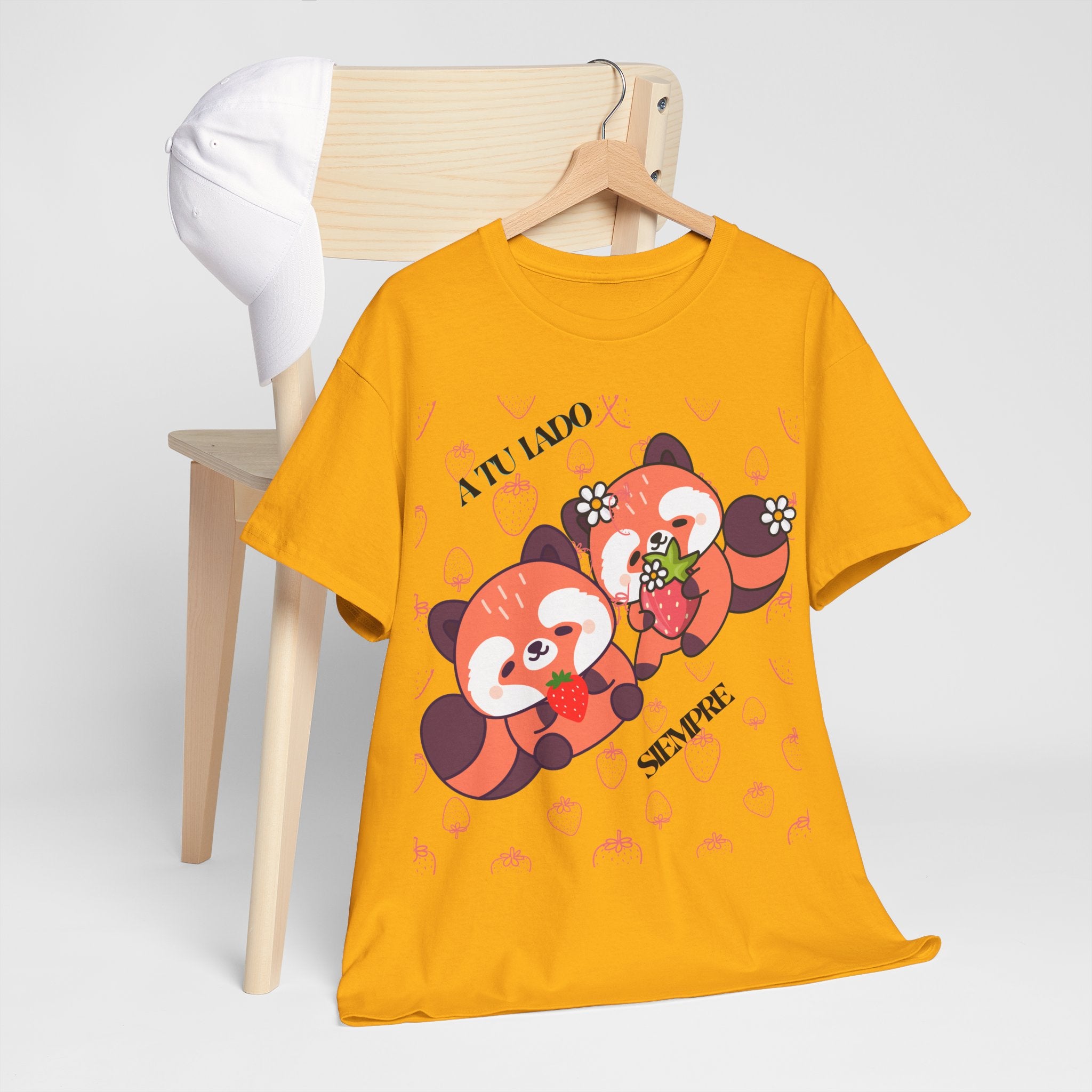 Red Panda Snack Time T-Shirt – Cute Kawaii Animal Tee with "A Little So Sweet" Design