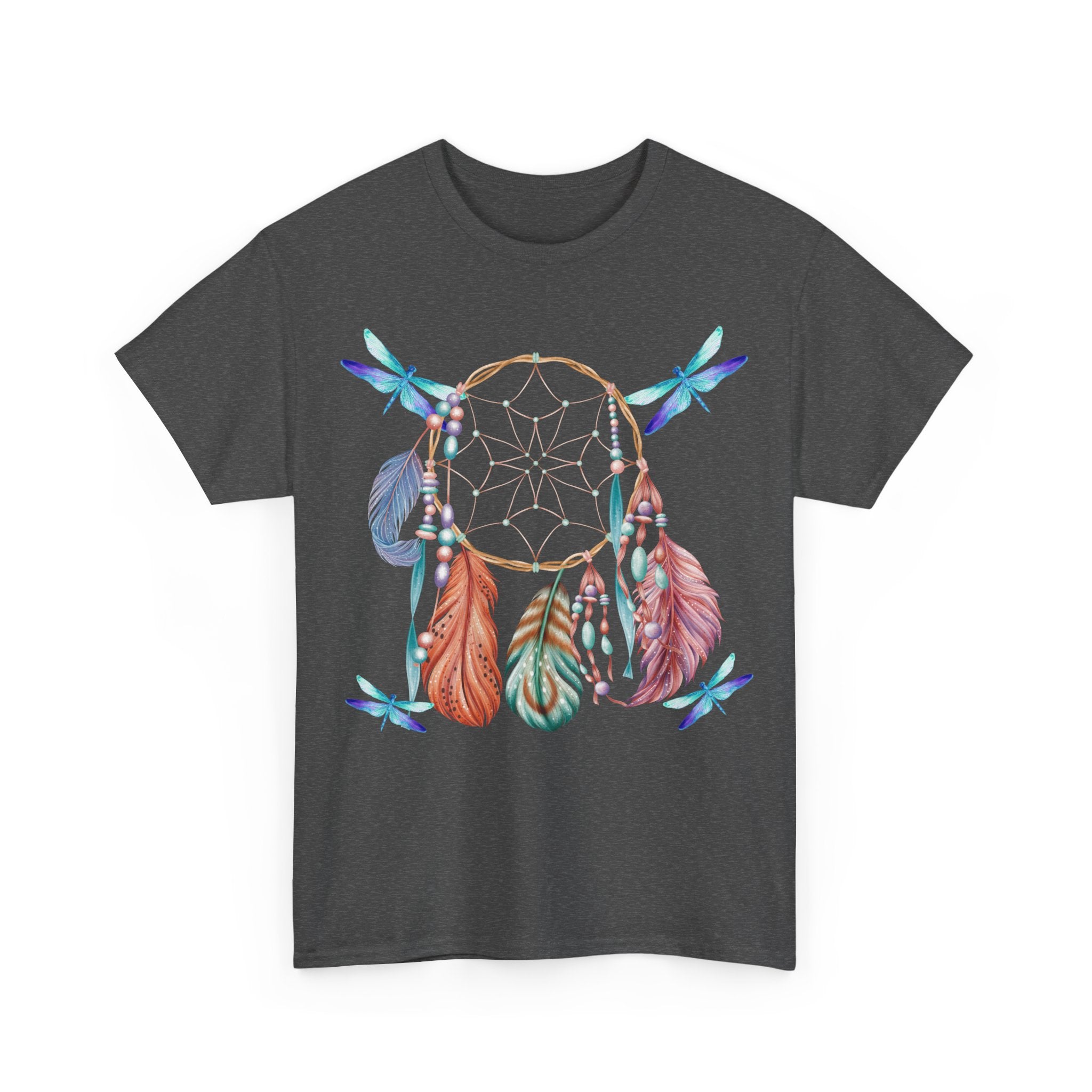 Dreamcatcher Feather T-Shirt — Boho Tribal Feather Graphic Tee