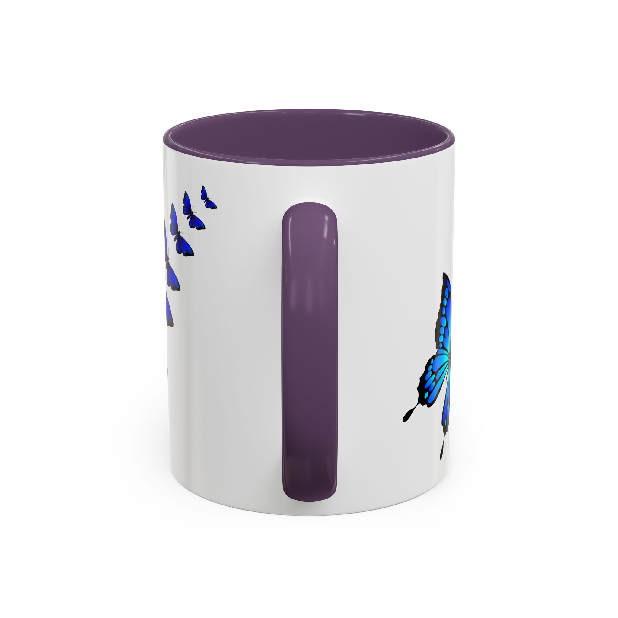 Butterfly Accent Coffee Mug | Colorful Butterfly Design | Perfect Gift for Nature Lovers | Home & Office Decor | 11oz & 15oz