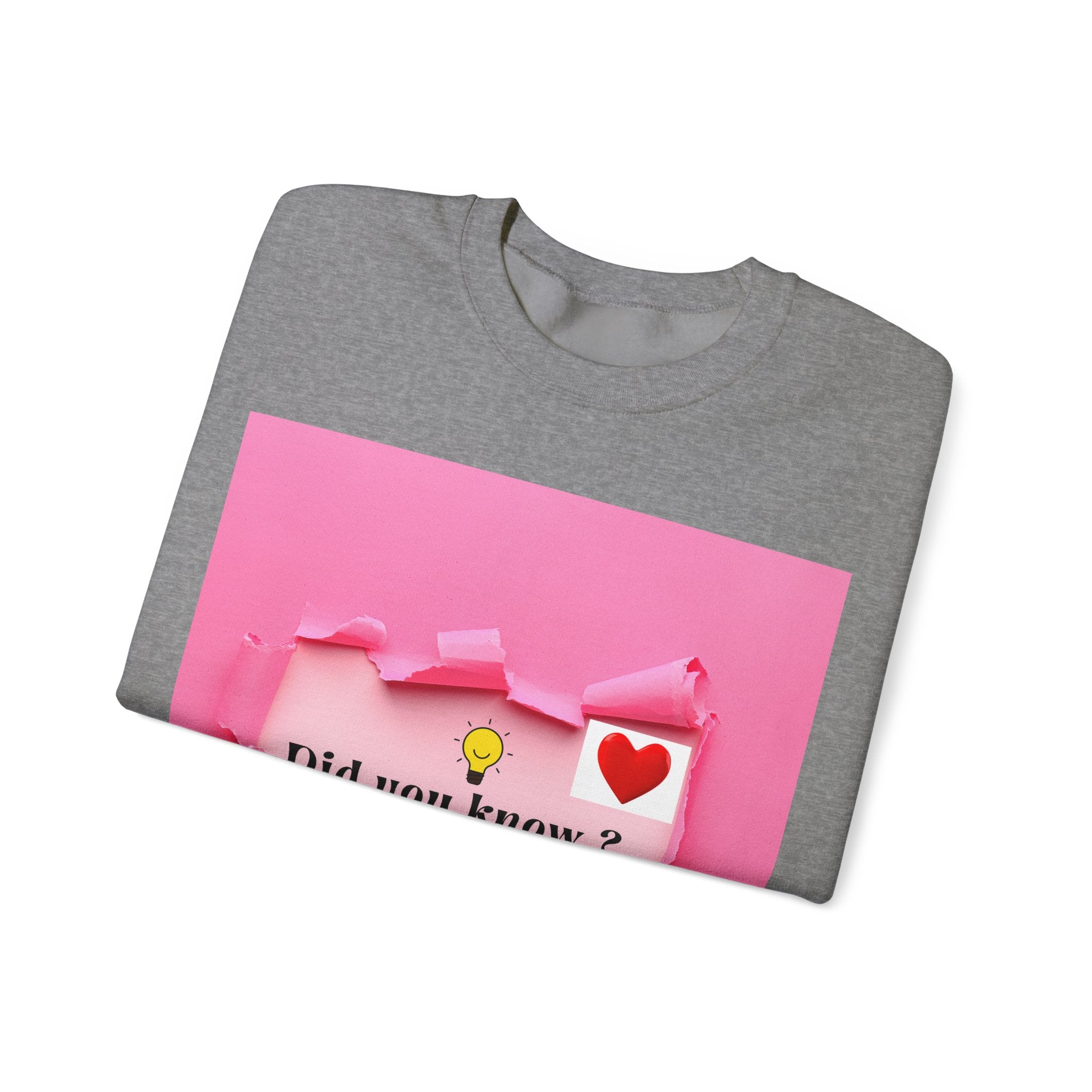 Cute Love Message Crewneck Sweatshirt, Cozy Gift for Her, Valentine's Day, Inspirational Sweater, Comfortable Everyday Wear