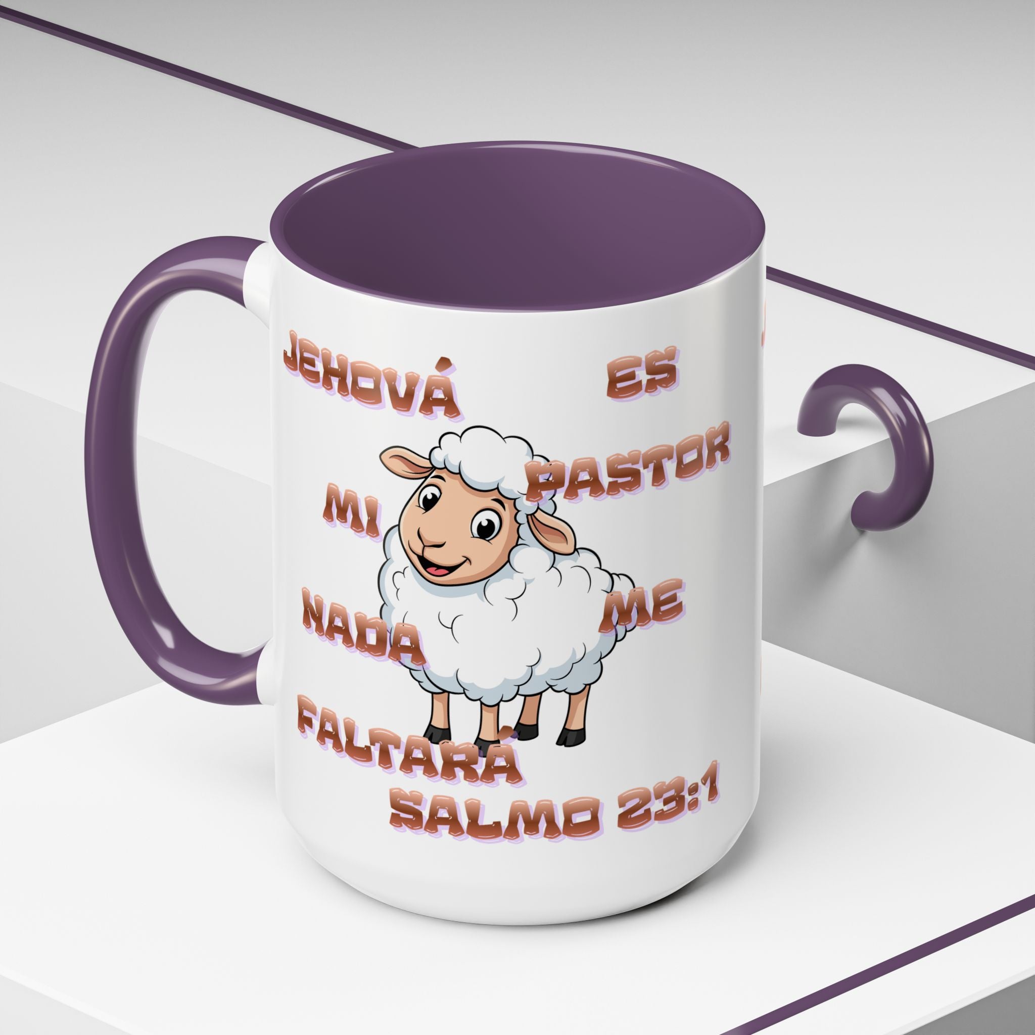 Jehová Es Mi Pastor Coffee Mug — Salmo 23:1 Spanish Christian Accent Mug