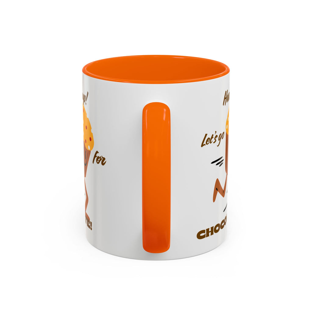 Chocolate Lover's Accent Coffee Mug - Fun Mug for Coffee, Gift for Bakers, Cute Kitchen Decor, Dessert Enthusiast