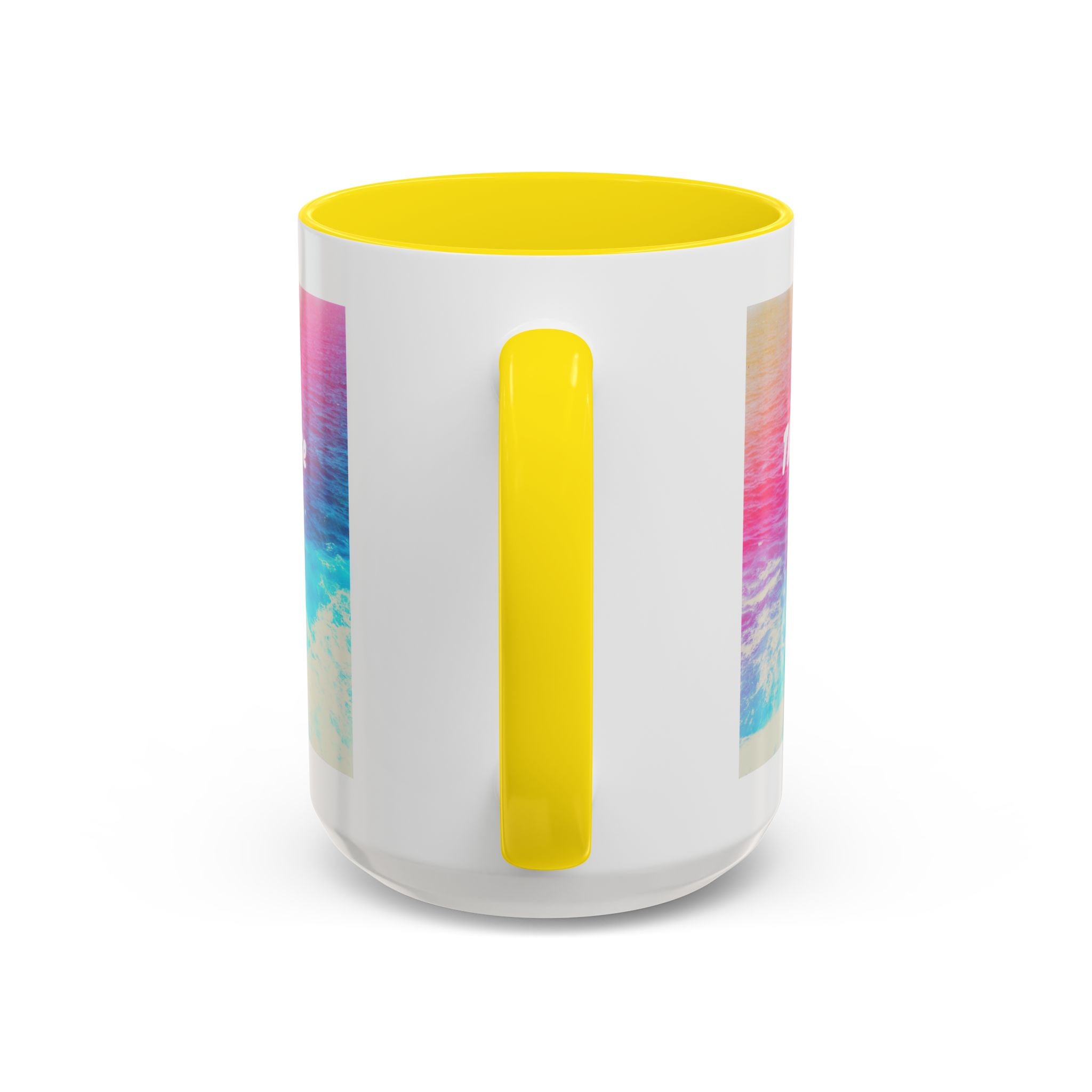 Ocean Background Future Is Bright Accent Coffee Mug (11, 15oz)